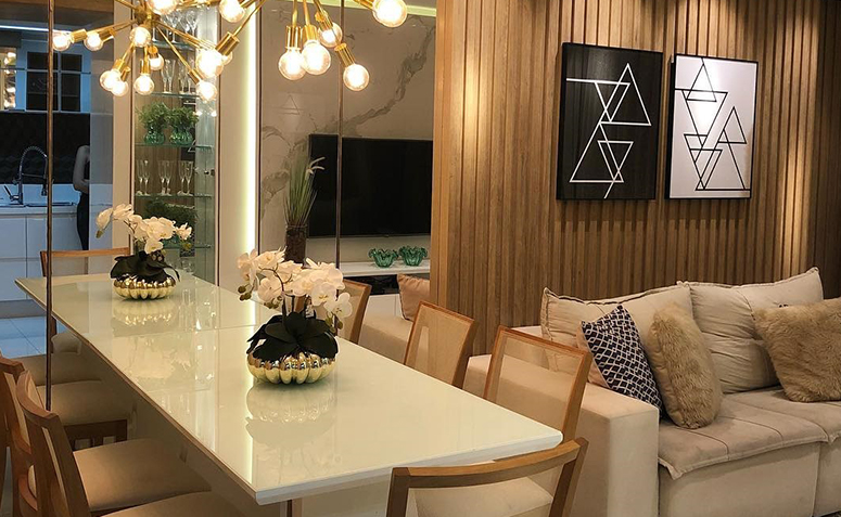 Qual espelho escolher para realçar a sala? - inspiração 2