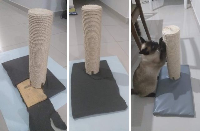 Arranhador Decorado com Tecido: Integração ao Ambiente - inspiração 2