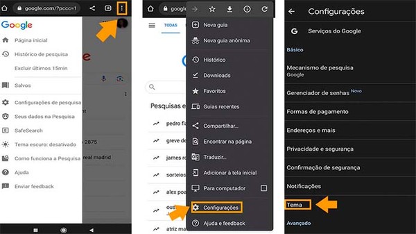 Facebook e Messenger: Desvendando o Tema Escuro - inspiração 1