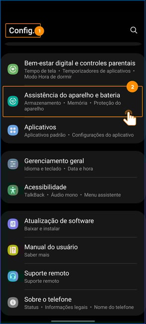 Aplicativos específicos: Onde achar a opção de limpar cache - inspiração 1