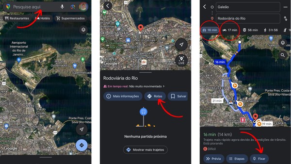 Compartilhando Rotas Salvas com Amigos e Familiares - inspiração 1