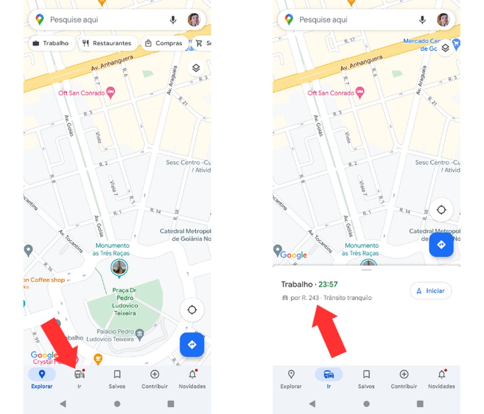 Visualizando Suas Rotas Salvas em Tempo Real no Mapa - inspiração 2