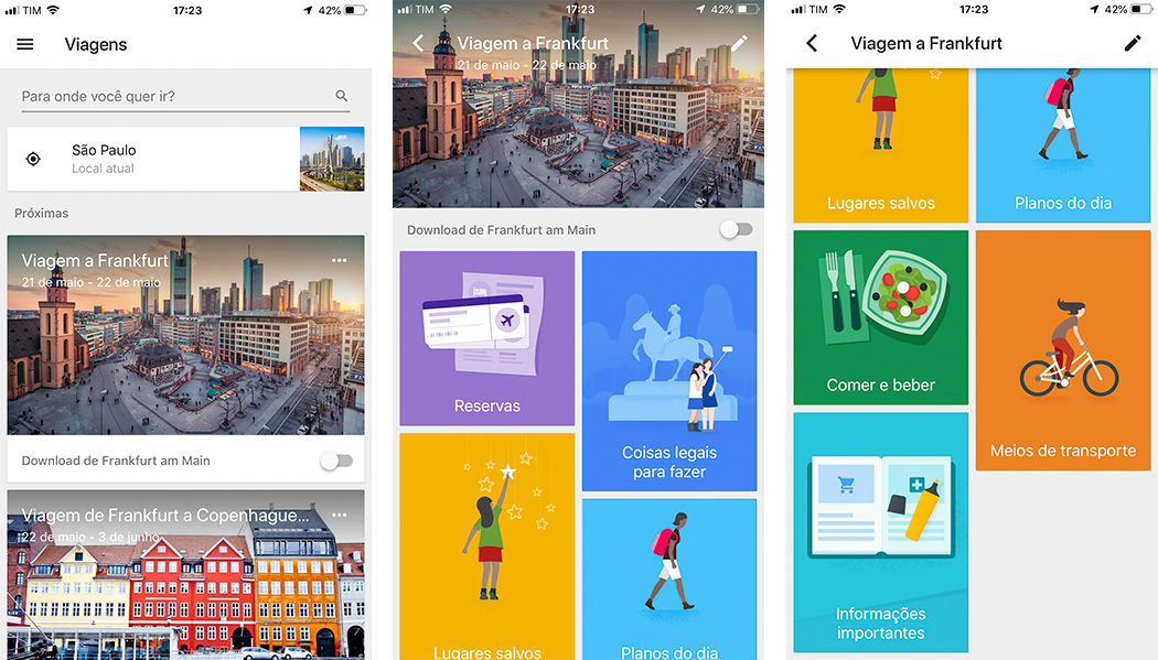 Salvando Lugares Interessantes e Organizando por Interesses - inspiração 1