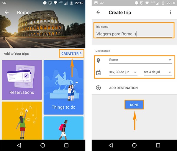 Acessando Suas Informações de Viagem Offline - inspiração 1