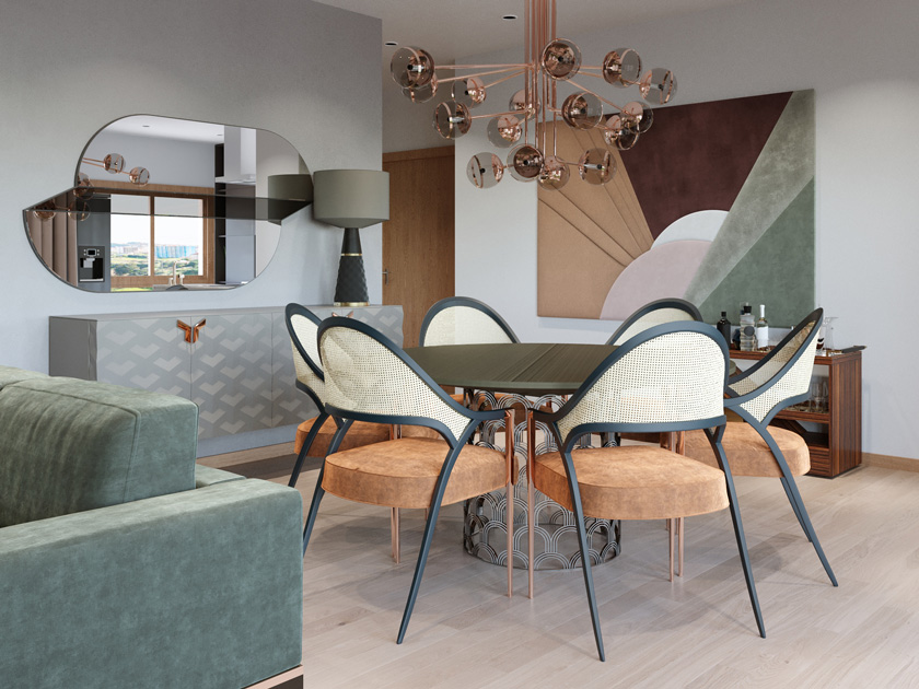 Espelhos Decorativos: Mais que Reflexo, Arte na Parede - inspiração 1