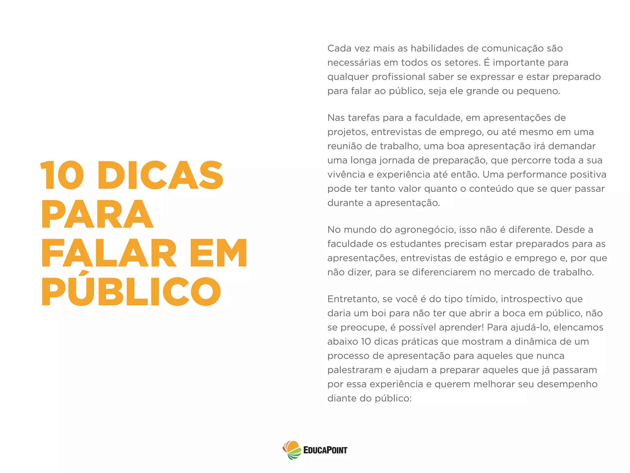 Receba feedback e evolua a cada apresentação - inspiração 2