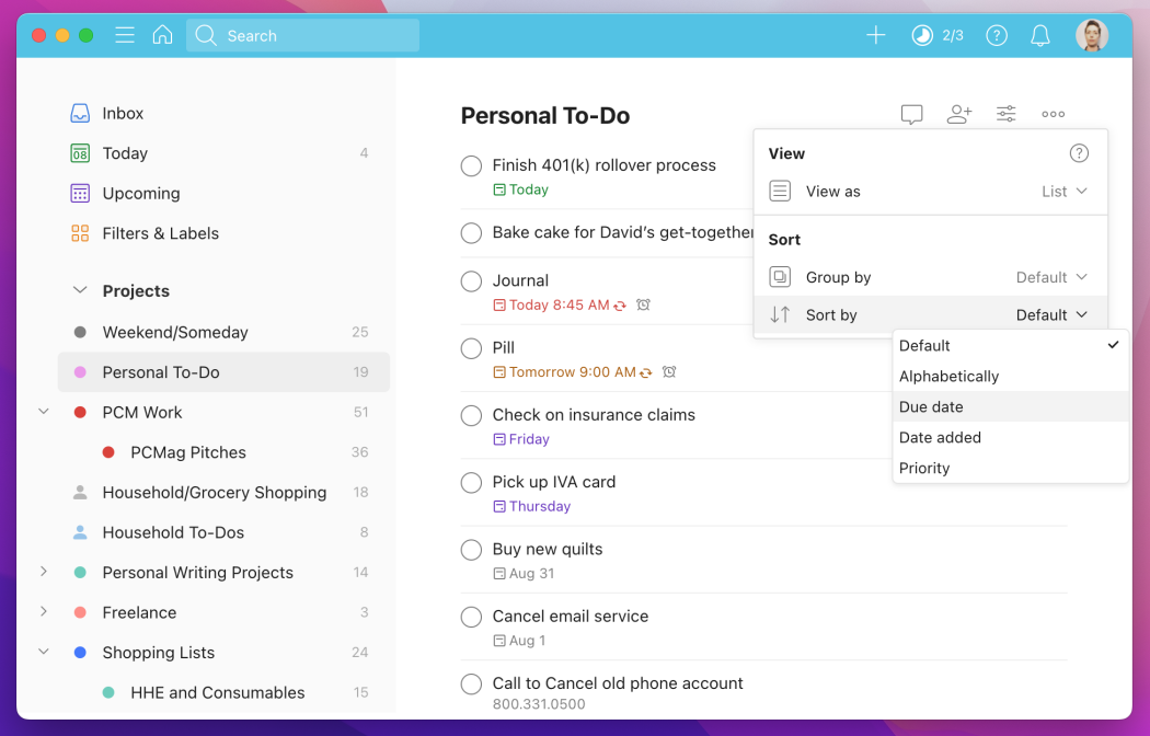 Liste tudo com o Todoist: O app que te lembra do que realmente importa - inspiração 2