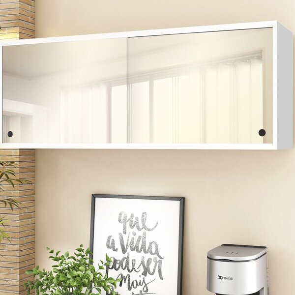 A Integração do Armário Aéreo de Vidro com Outros Materiais - inspiração 1