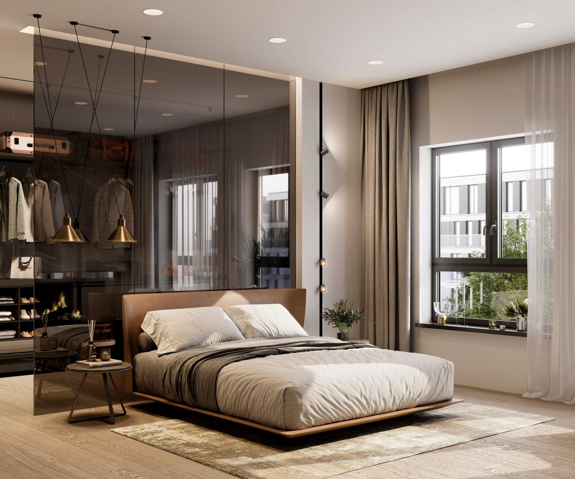 Closet Aberto Integrado: Fluidez e Estilo no Seu Espaço - inspiração 1