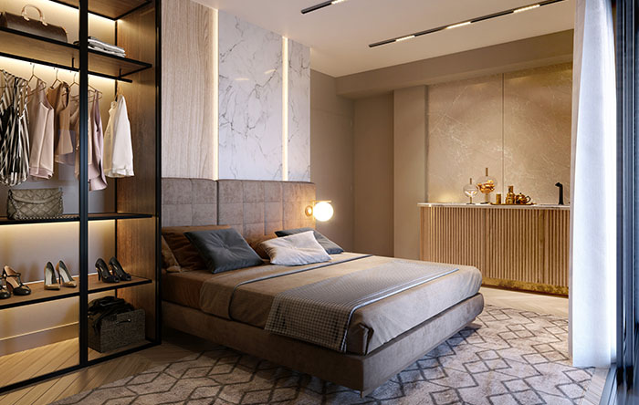 Portas deslizantes ou de correr: otimizando a circulação - inspiração 1