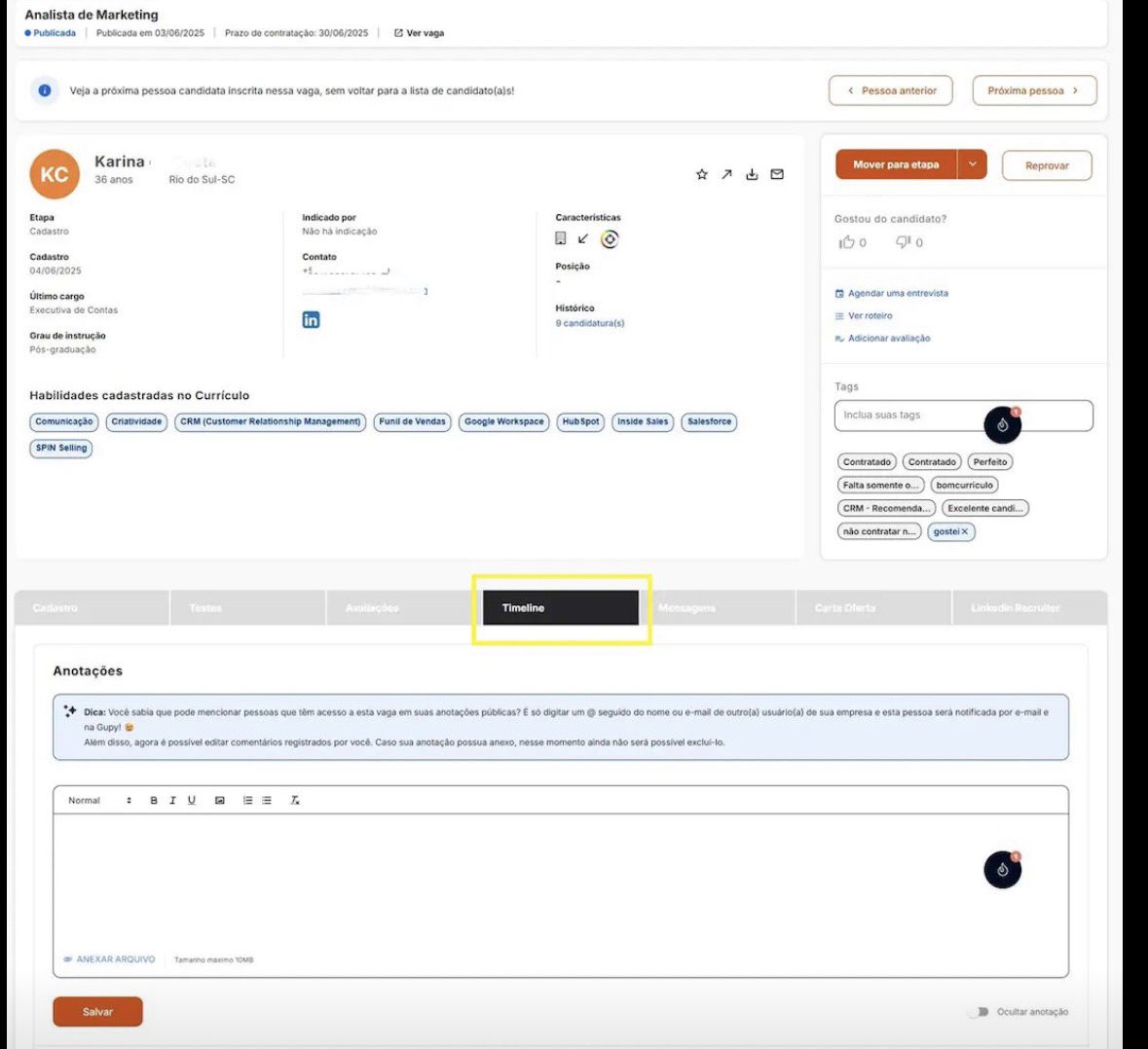 Acompanhando Métricas Essenciais para um Recrutamento Orientado por Dados - inspiração 2