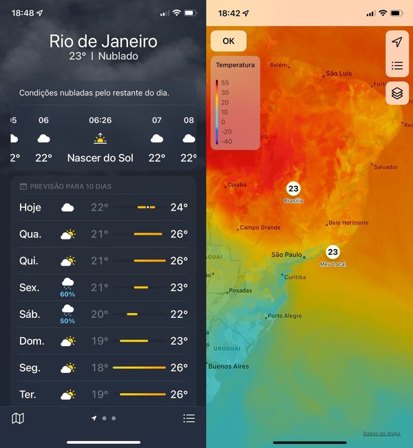 Weather & Radar: Para Quem Gosta de Gráficos e Mapas - inspiração 2