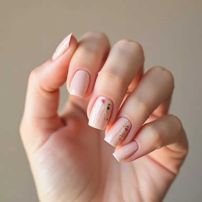 Minimalismo com Brilho: Toques Sutis de Glitter ou Metalizados - inspiração 1