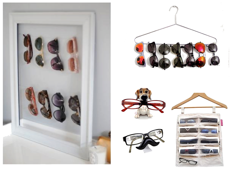 10 ideias criativas para organizar óculos de sol em casa