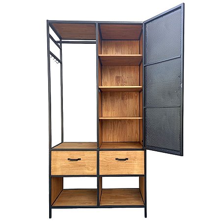 Arara industrial com gavetas