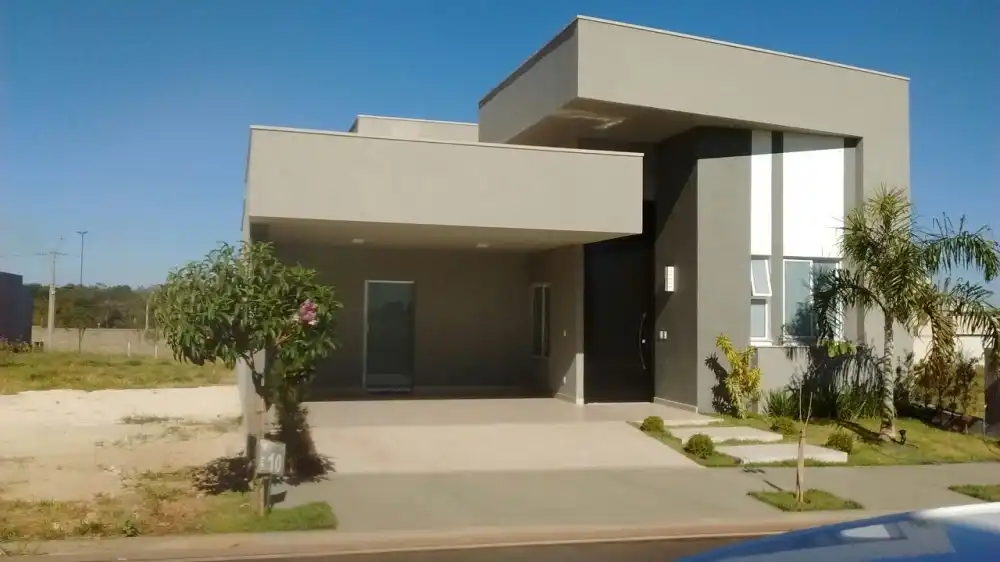 casa moderna telhado embutido