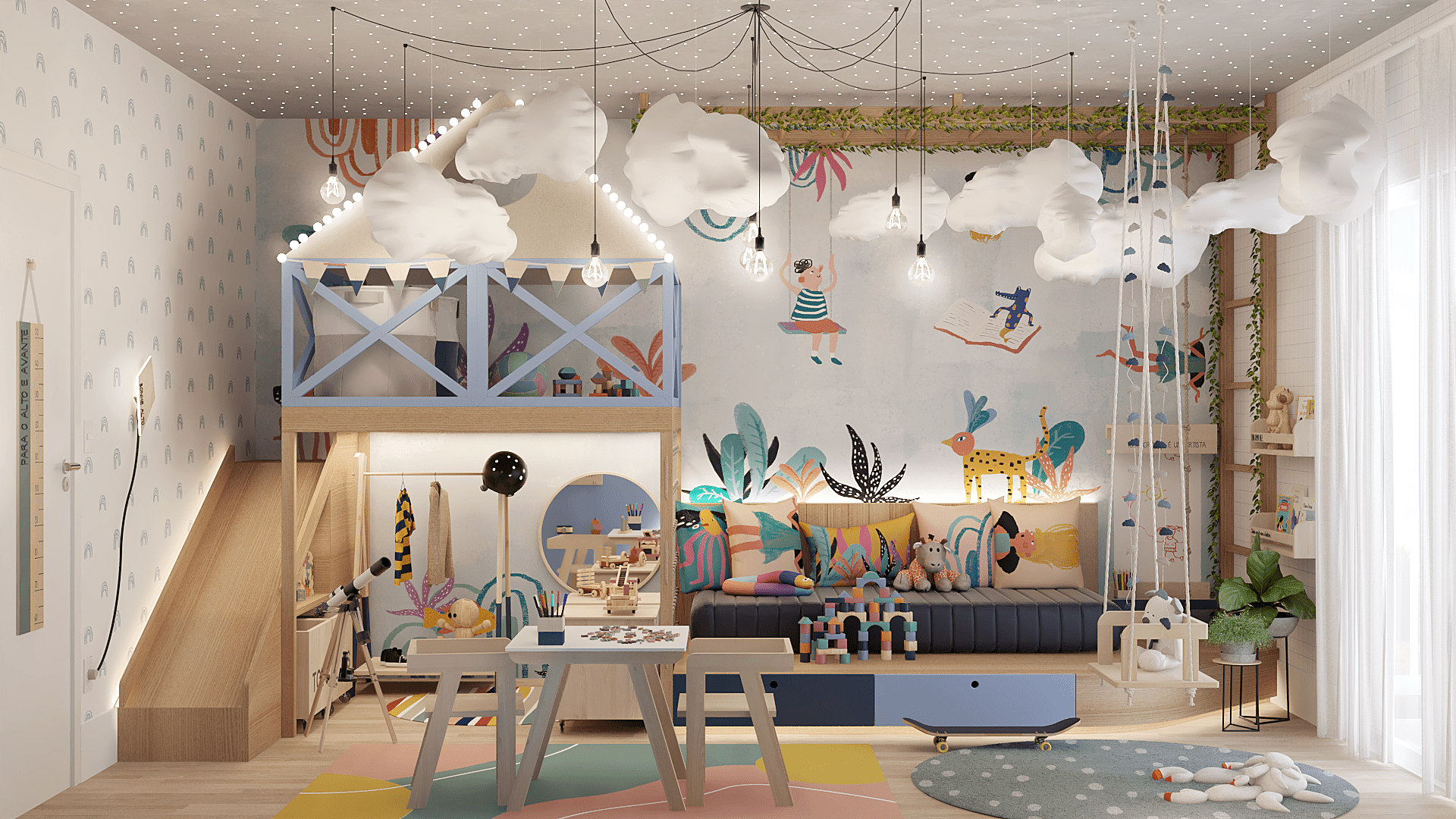 ideias criativas para arquitetura de quarto infantil
