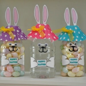 artesanato de páscoa com garrafa pet