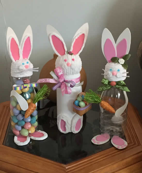Como fazer coelhinho porta-doces de garrafa PET
