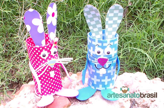 Decoração de Mesa de Páscoa: DIY com Rolos de Papel