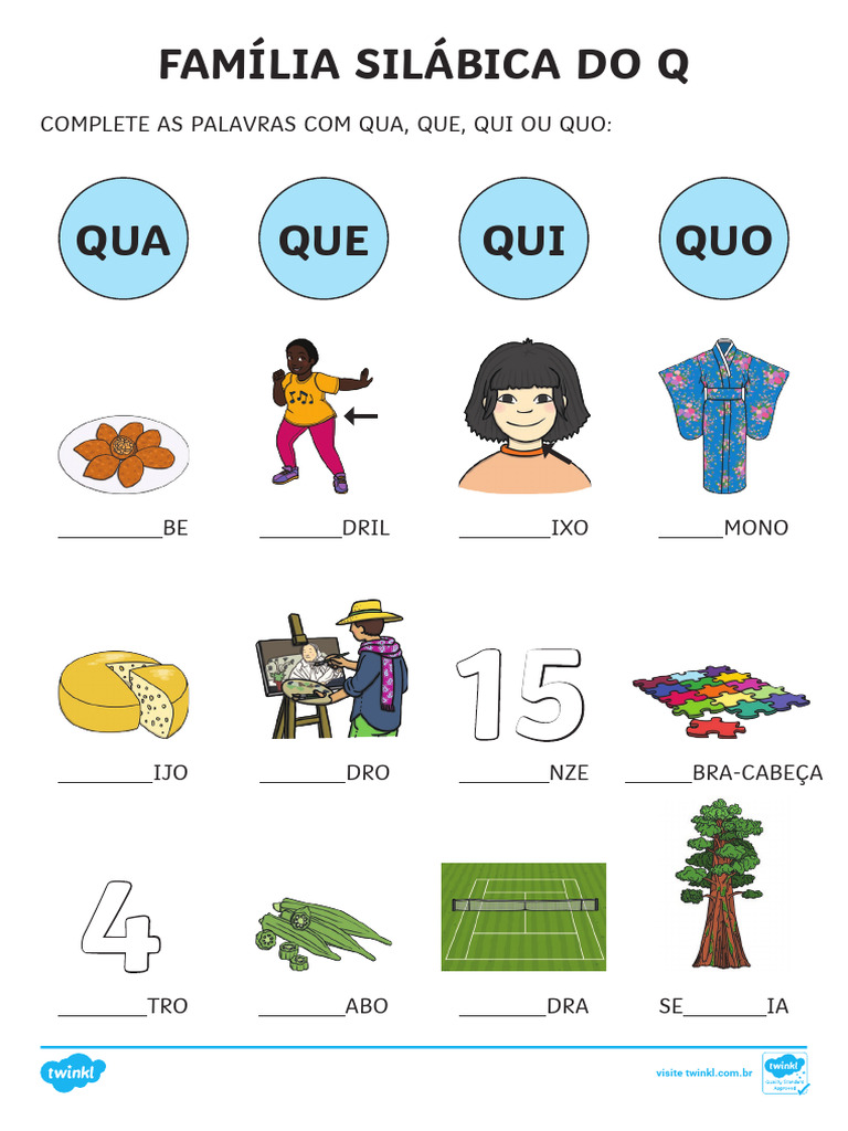 como ensinar a família silábica do Q de forma divertida