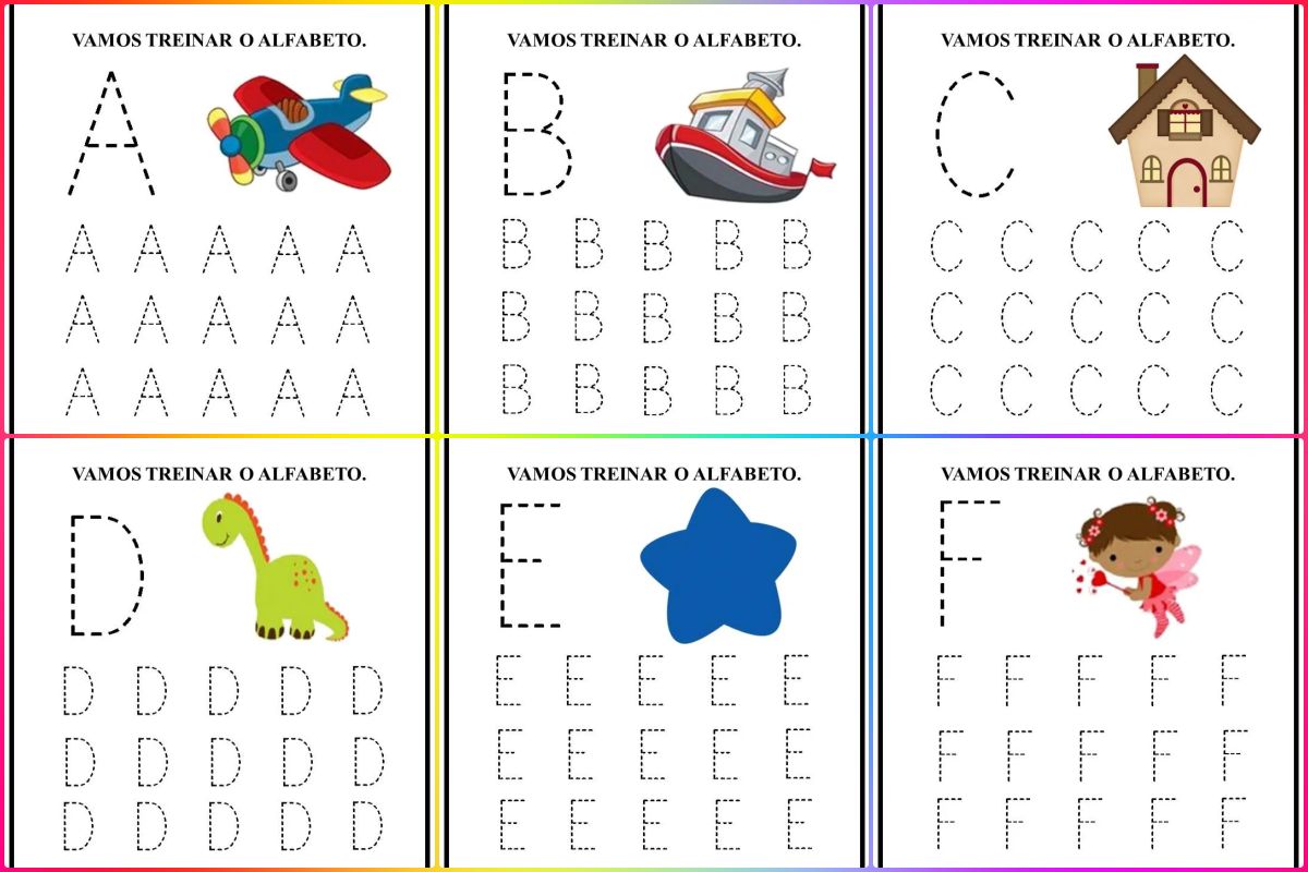 atividade de pontilhado letra e para imprimir