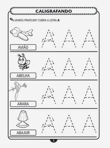 letra e cursiva pontilhada atividades