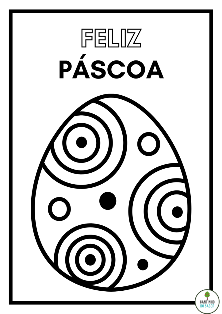 5 Ideias de Desenhos de Páscoa para Imprimir e Colorir