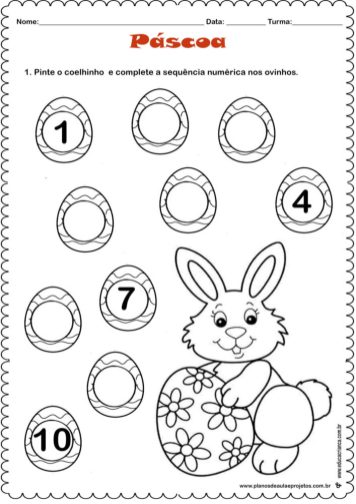 5 Ideias de Desenhos de Páscoa para Imprimir e Colorir