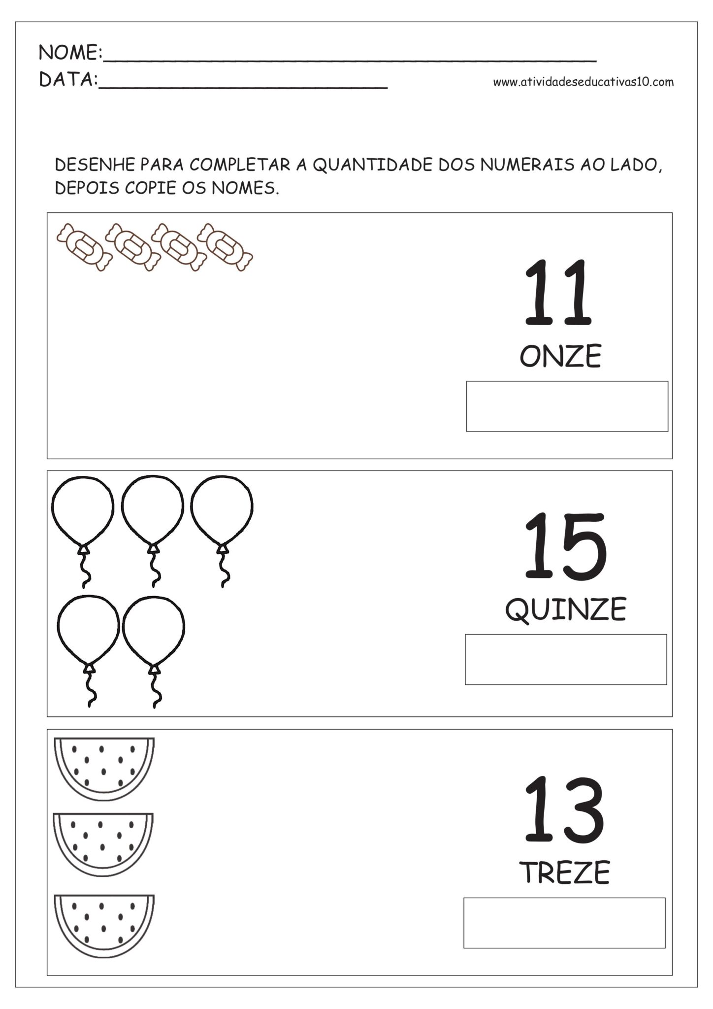 atividades de férias 1 ano para imprimir