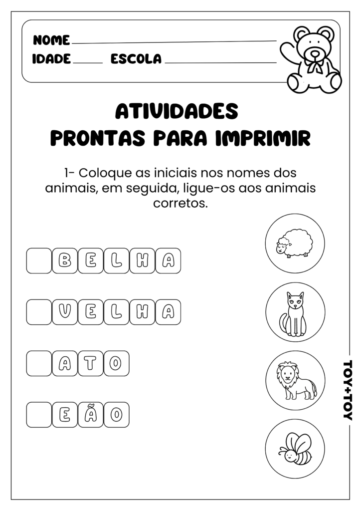 atividades de ciências 1 ano para imprimir