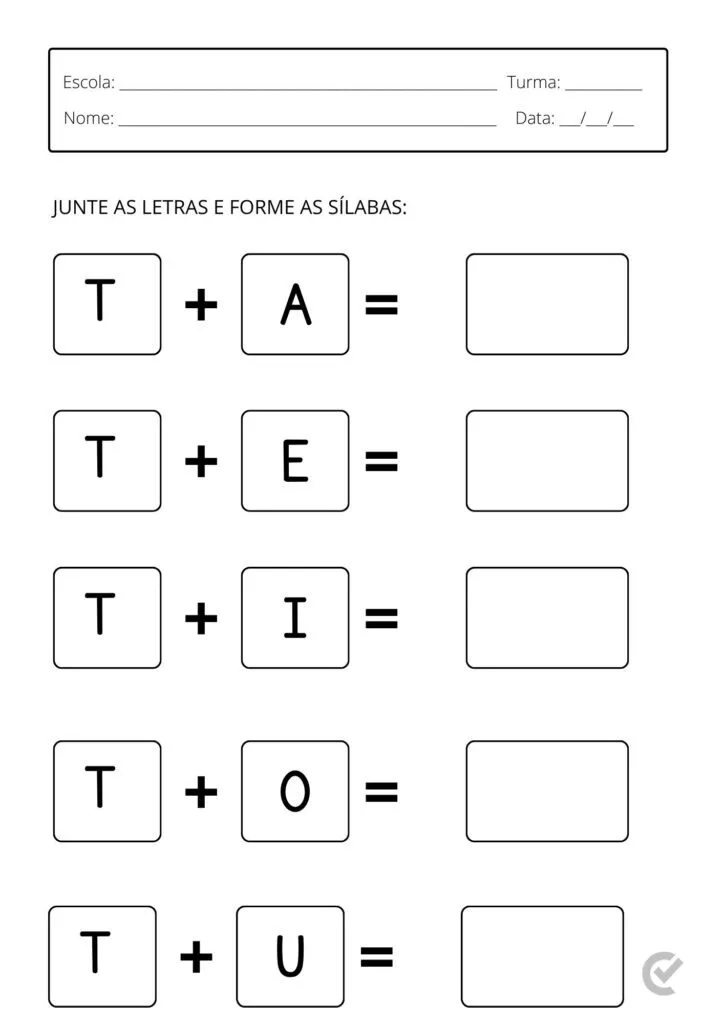 folhas de atividades 1 ano para imprimir