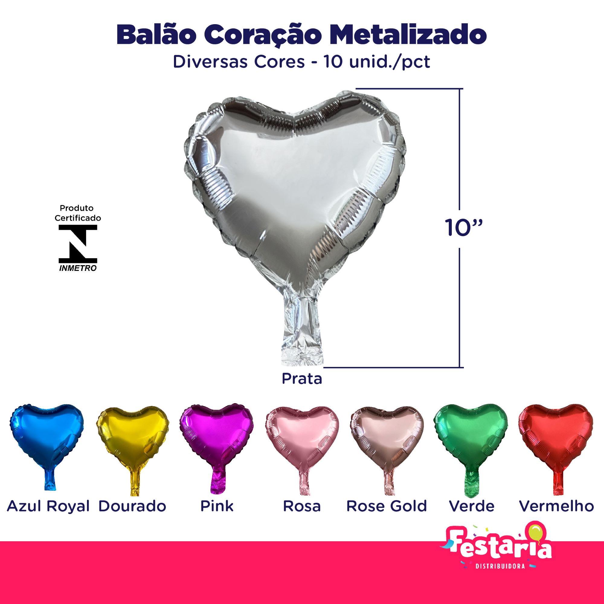 Arranjo de balões coração