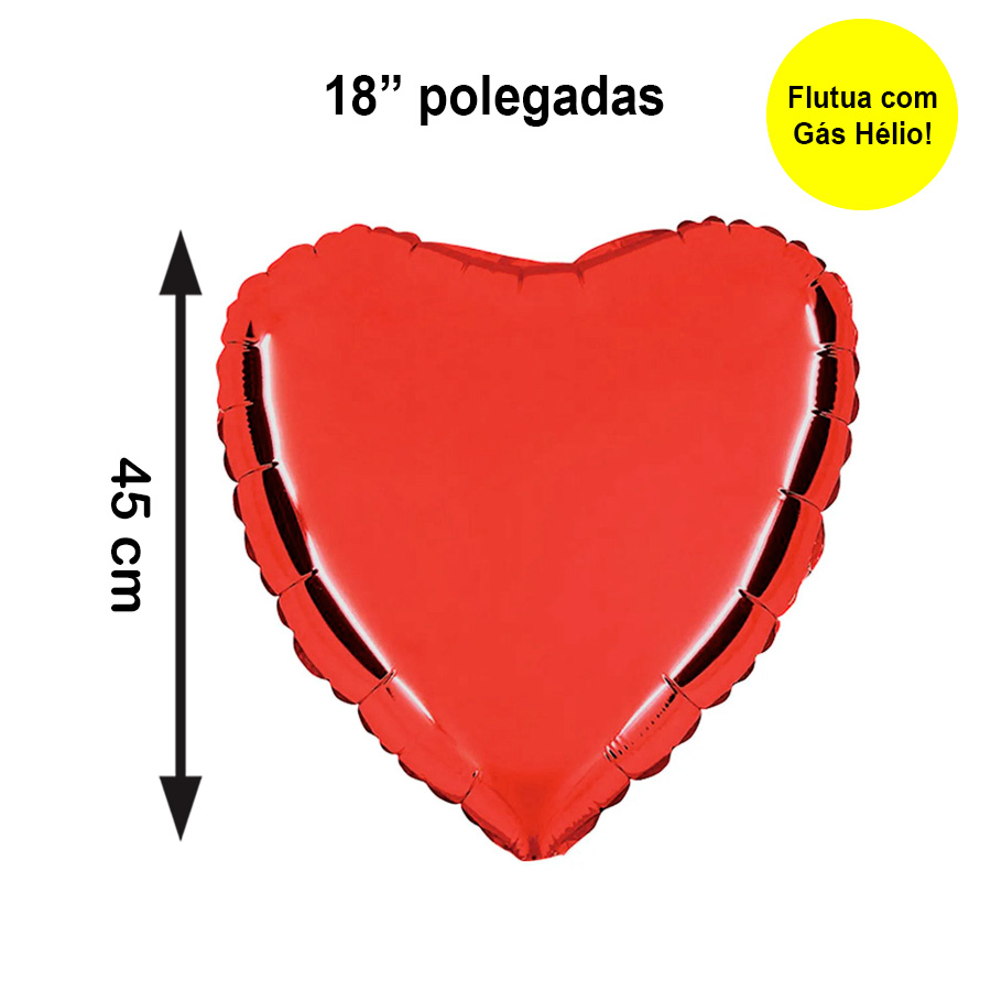Balão coração personalizado