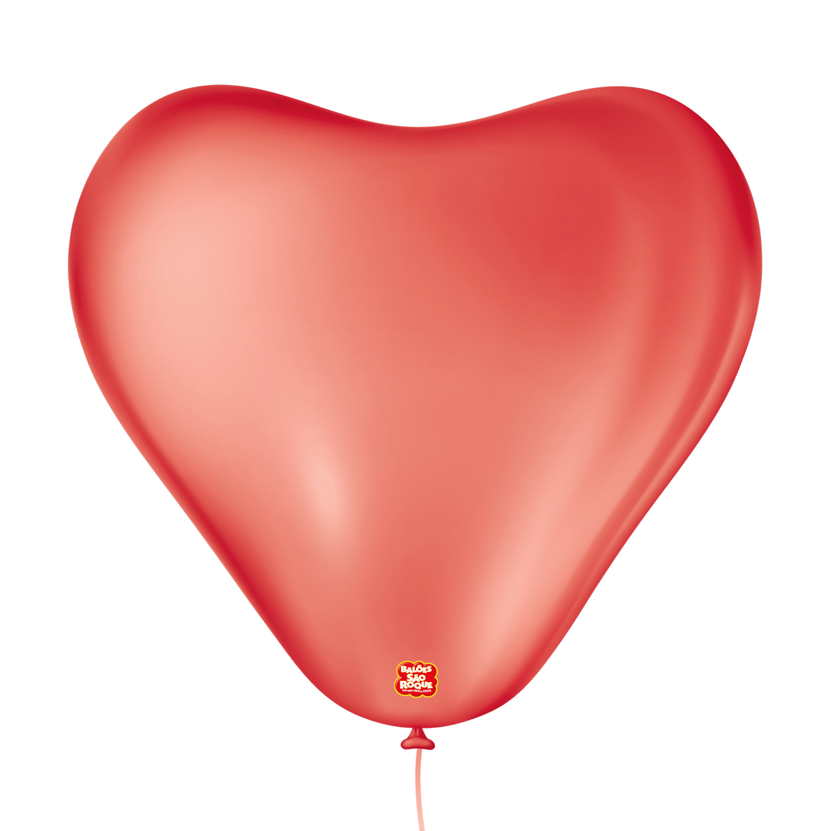 Balão metalizado coração azul