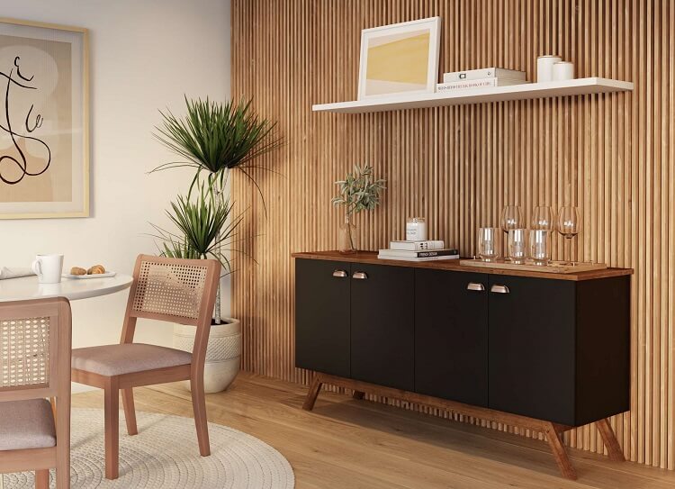 ideias de decoração com aparador sala