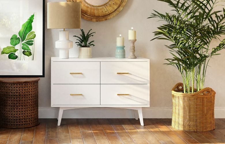 ideias de decoração com aparador sala