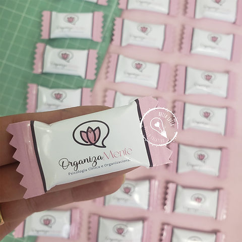 Balas Personalizadas com Acabamento Reto