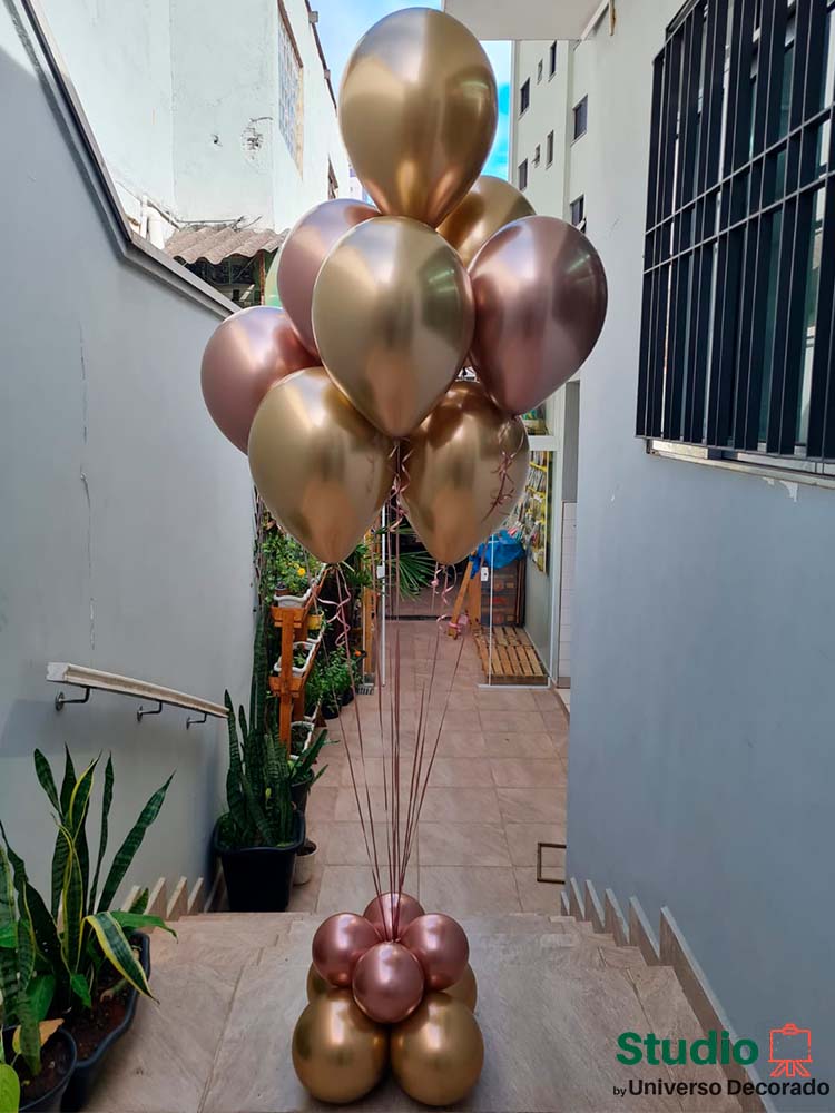 balões para vitrine de inauguração