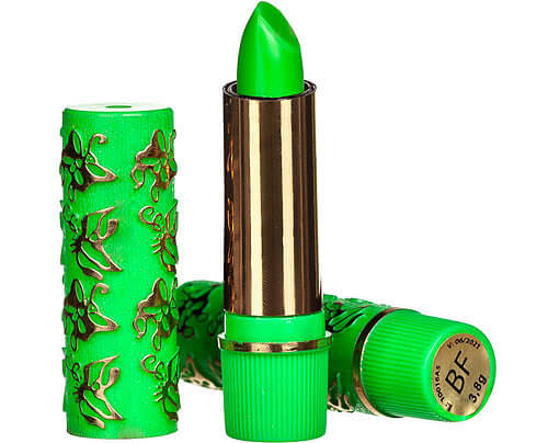 batom verde que muda de cor