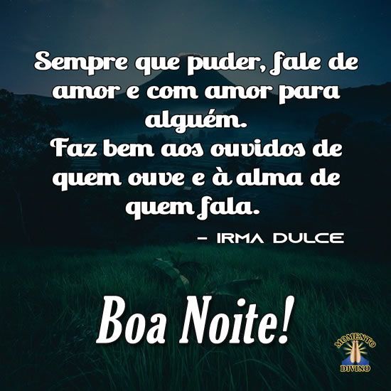 mensagem carinhosa para irmã a noite