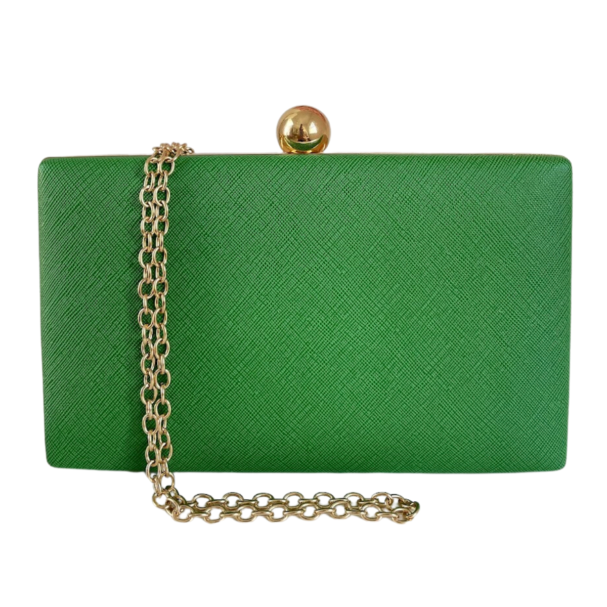 bolsa de festa com brilho verde