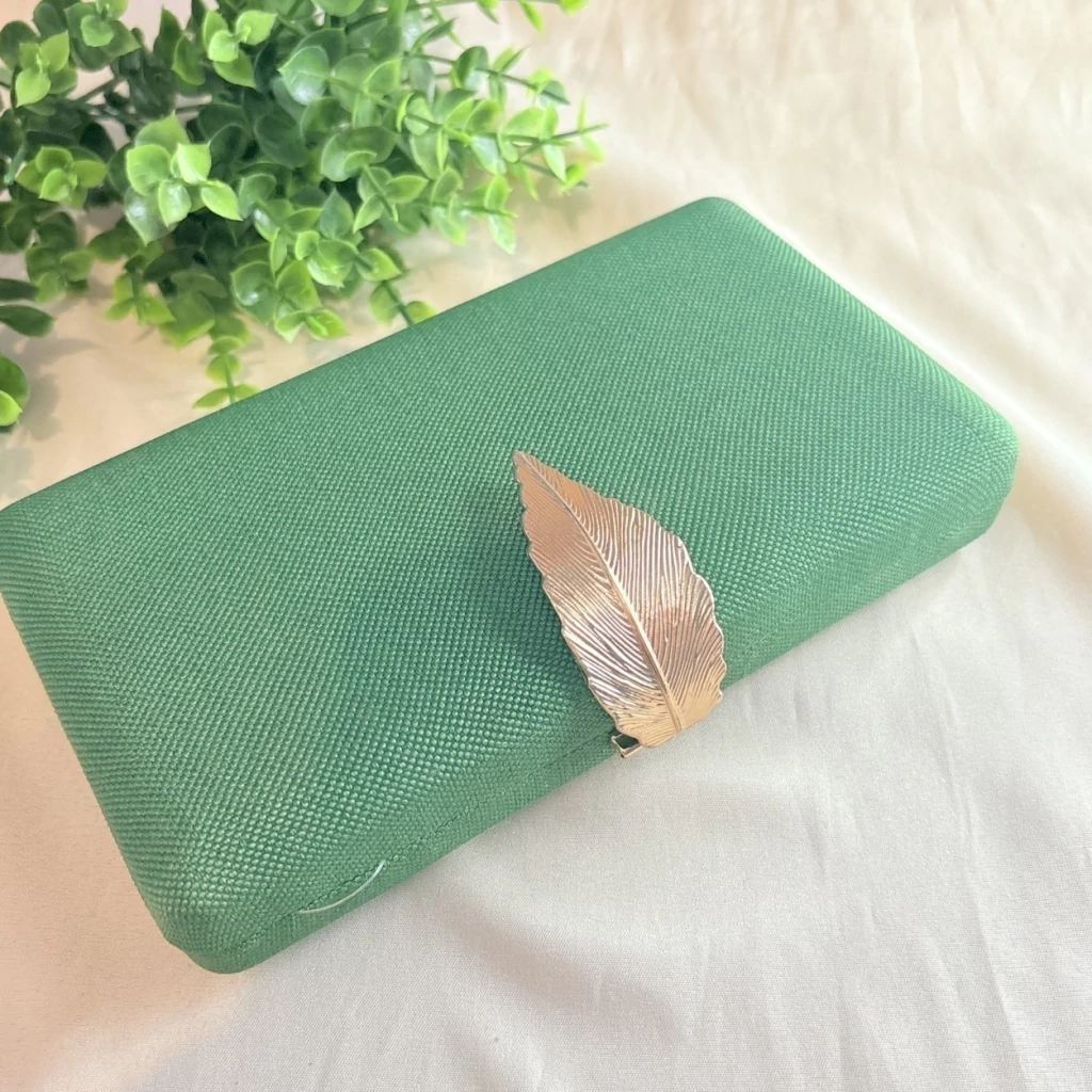 bolsa de mão verde formatura
