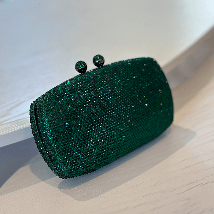 bolsa de ombro verde festa