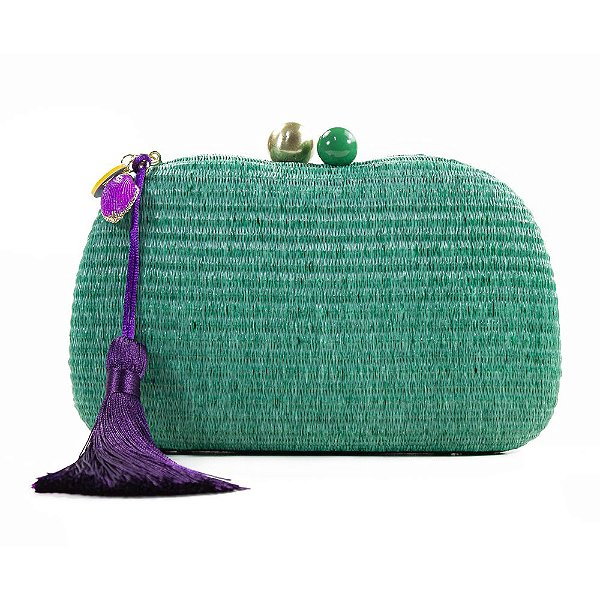 clutch verde para casamento