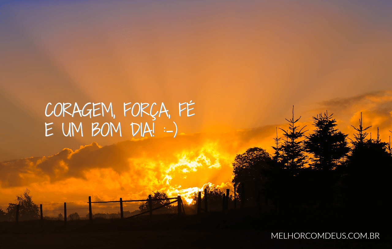 bom dia força e determinação