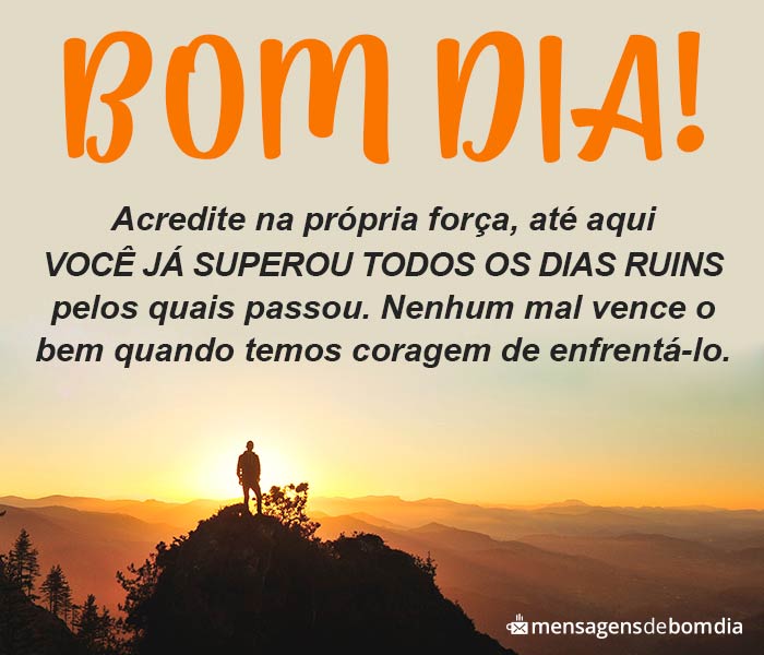 mensagens de bom dia para superar obstáculos