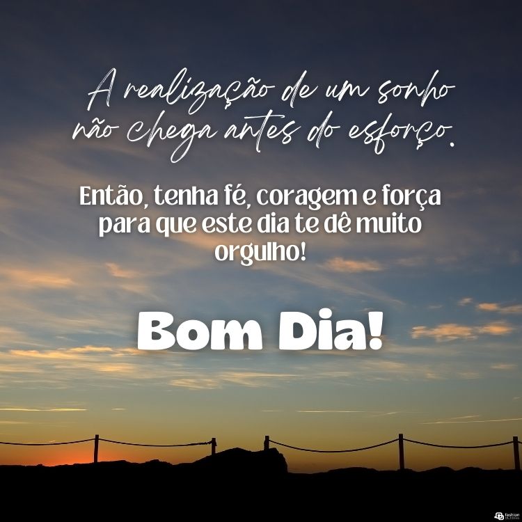 bom dia com fé e coragem