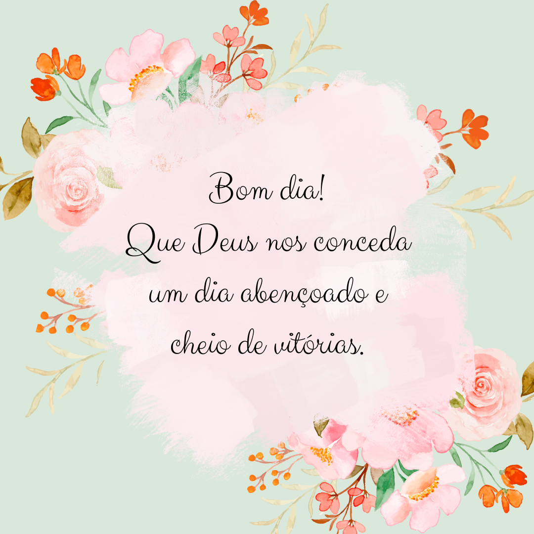 oração de bom dia abençoado