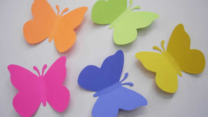 como fazer borboleta de eva 3d passo a passo